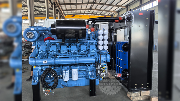 Damaged parts of diesel generator sets