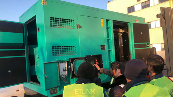 Under what circumstances does an emergency shutdown of the diesel generator set need to be implemented?
