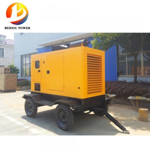 100KVA মোবাইল ট্রেলার ডিজেল জেনারেটর সেট